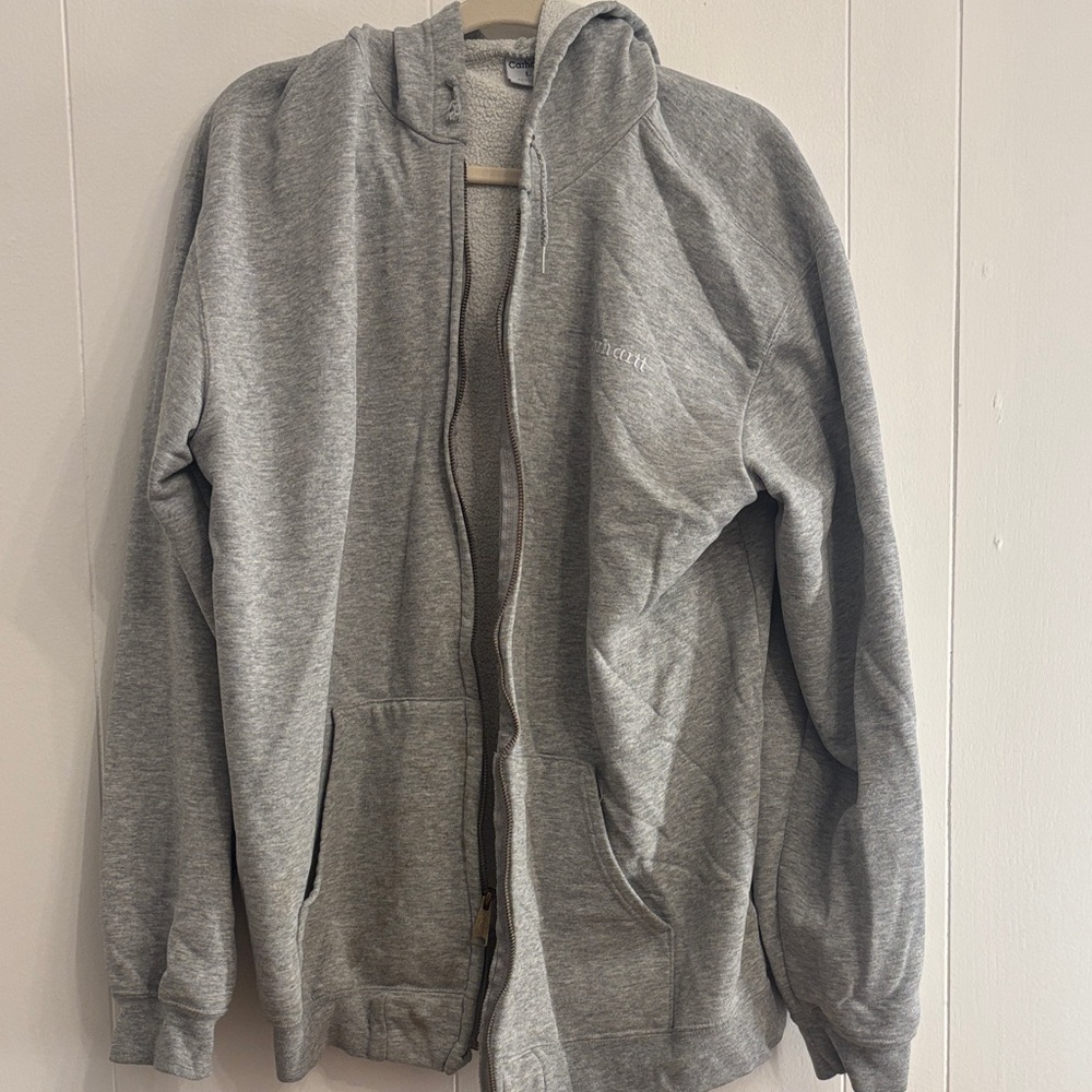 Carhartt Gray Zip-Up Men's Sweater